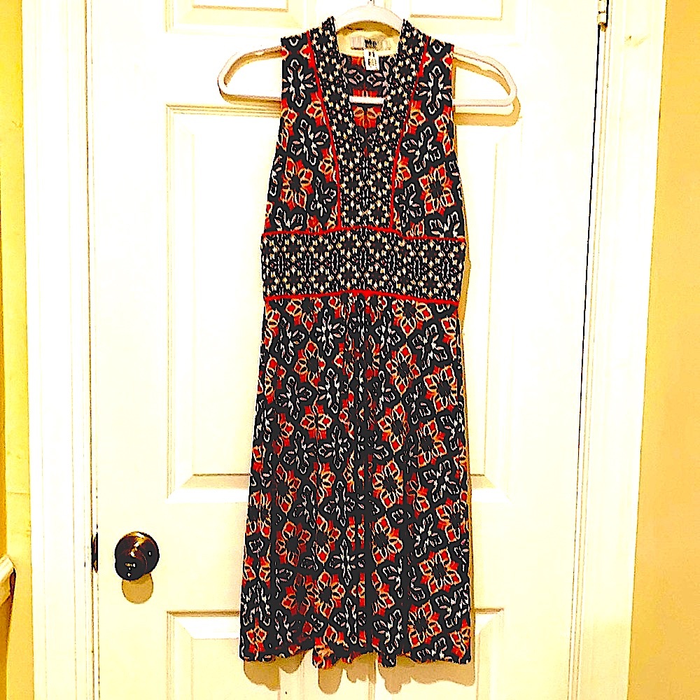 Summer Jersey Dress, colorful, soft fabrics and lightweight. Size US 2